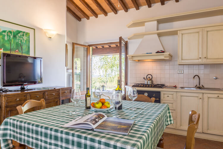 Toskana Ferienwohnung Rimessa im Chianti-Landgut Villa Panconesi mit Pool