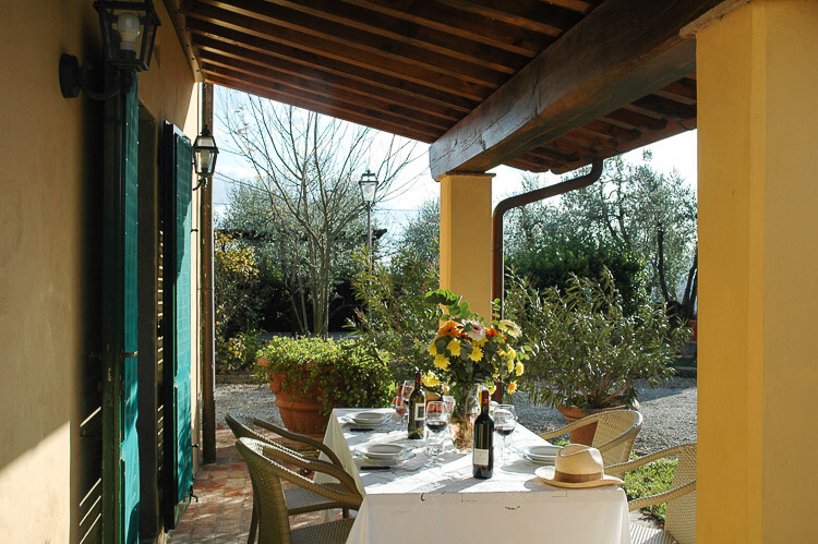 Toskana Ferienwohnung Stalla im Chianti-Landgut Villa Panconesi mit Pool