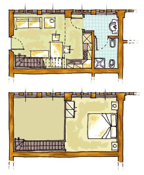 Ferienwohnung Ginestra im Toskana Edel-Weingut Poderenuovo mit Pool Grundriss