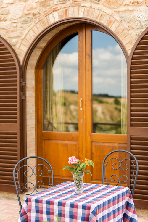Doppelzimmer Nr. 1 La Storia Hotel mit Doppelzimmern, Pool bei Volterra Toskana Terrasse