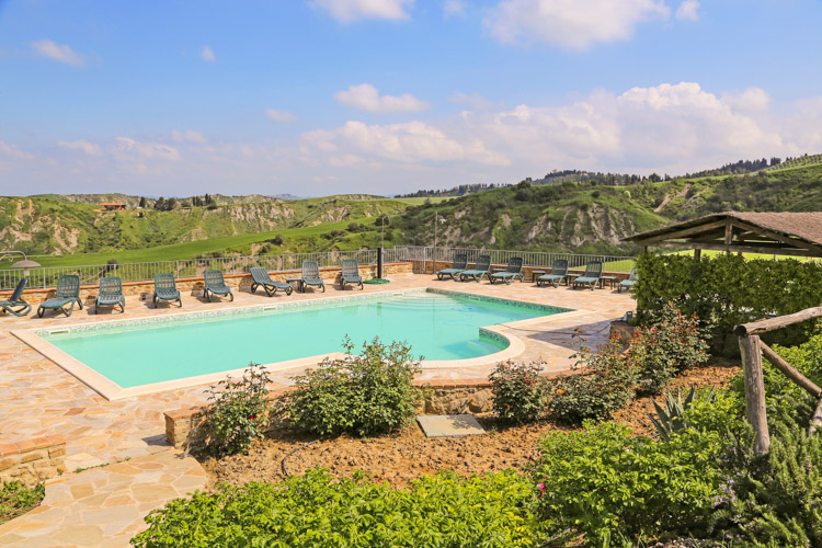 Toskana Hotel Agriturismo La Storia, Ferienwohnung Nr. 3, Panorama-Pool