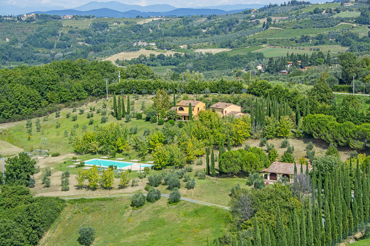 Ferienwohnung Cosimo im Toskana Weingut Residence San Lorenzo mit Pool