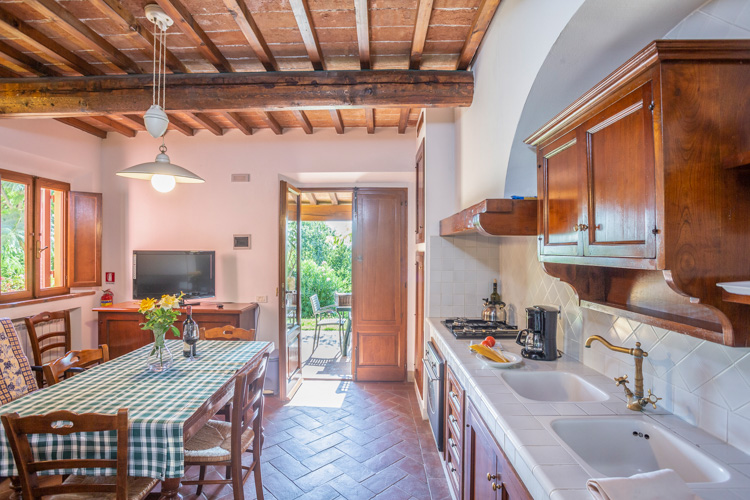 Toskana Ferienwohnung Leonardo im Chianti Weingut Residence San Lorenzo mit Pool