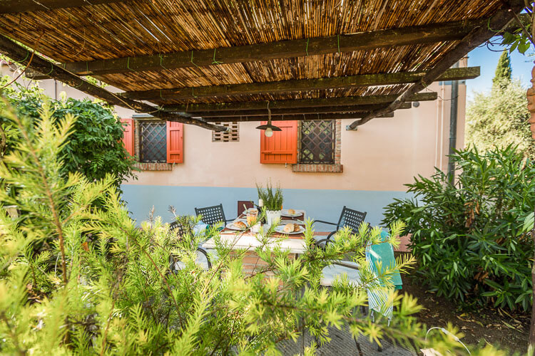 Ferienwohnung Mimosa Toskana Weingut mit Pool und Aussicht