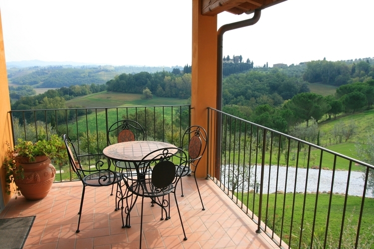 Toskana Ferienwohnung für 2 Personen, Pool und Panorama