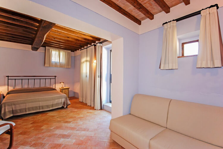 Suite Nr. 1 im Toskana Hotel Antico Mulino mit Pool und Abendessen