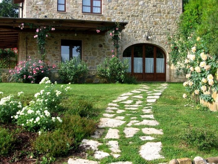 Toskana Ferienwohnung Certaldo La Campagna Agriturismo mit Pool Eingang