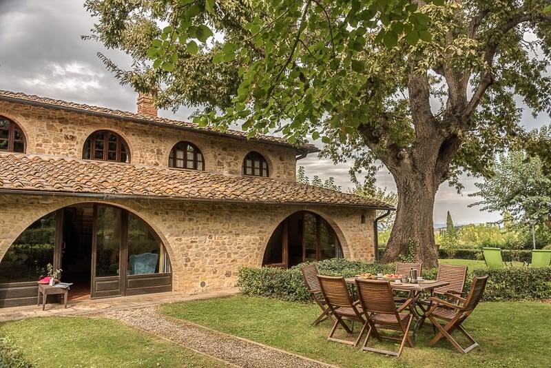 Ferienwohnung Siena La Campagna Landgut in der Mitte der Toskana mit Pool Außensitzplatz