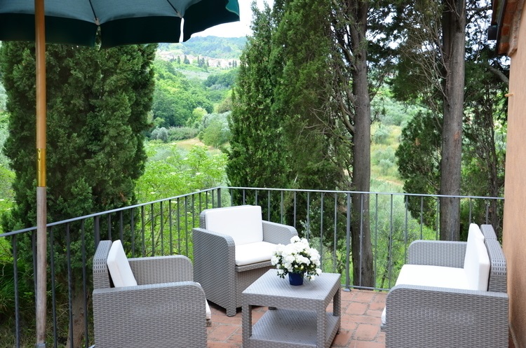 Ferienwohnung Cipresso im Öko-Agriturismo Casa Graziosa mit Öko-Pool und Ausblick - sehr kinderfreundlich
