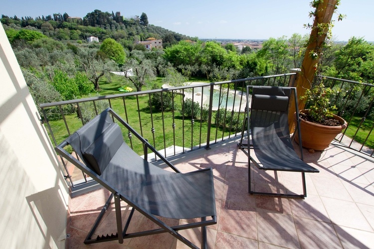 Ferienwohnung Nr. 6 Toskana Agriturismo L'Uccello Canoro mit Aussichts-Terrasse und Pool