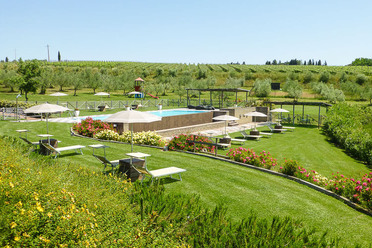 Toskana Ferienwohnung Papaveri, im Weingut La Poesia, mit Pool, für Kinder ideal