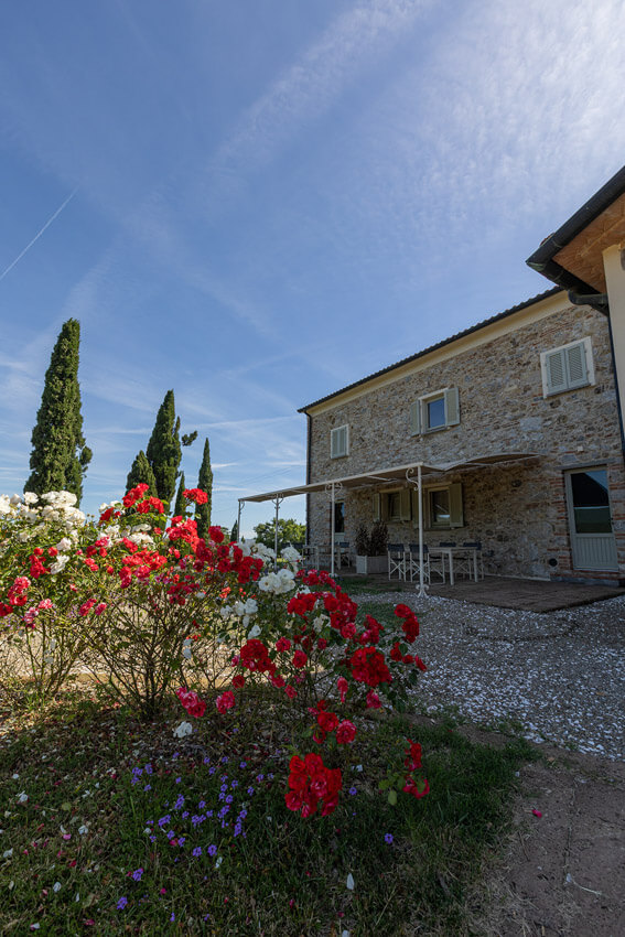 Toskana Agriturismo Prata am Meer mit Pool Wohnung Nr. 2 von außen
