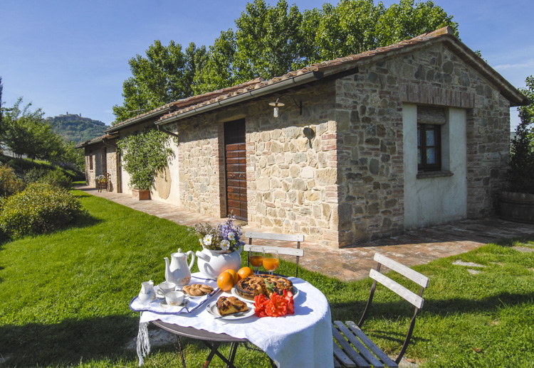 Doppelzimmer Gelsomino Giardino al Sole im Toskana Landgut mit Pool bei Montepulciano