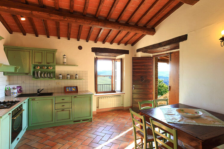 Ferienwohnung Olivo Toskana Agriturismo Caccia Amici mit Pool, Frühstück
