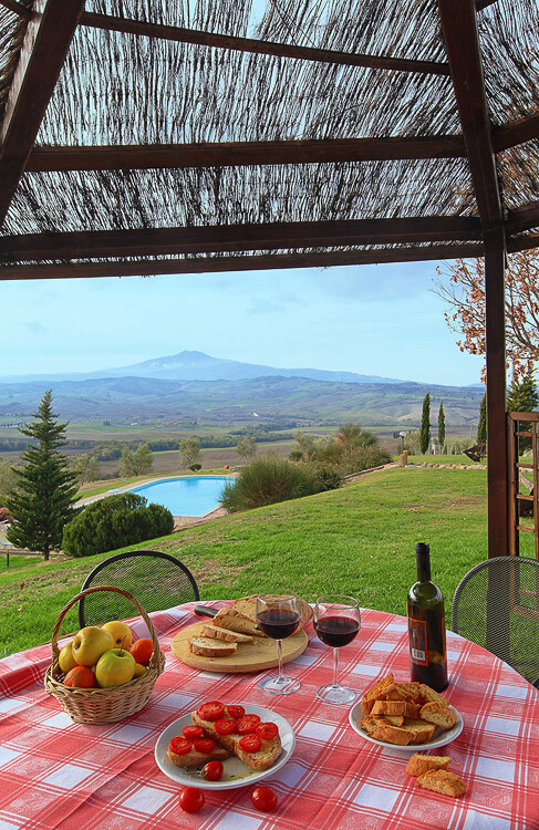 Ferienwohnung Quercia Toskana Agriturismo Caccia Amici mit Pool Urlaub zu zweit