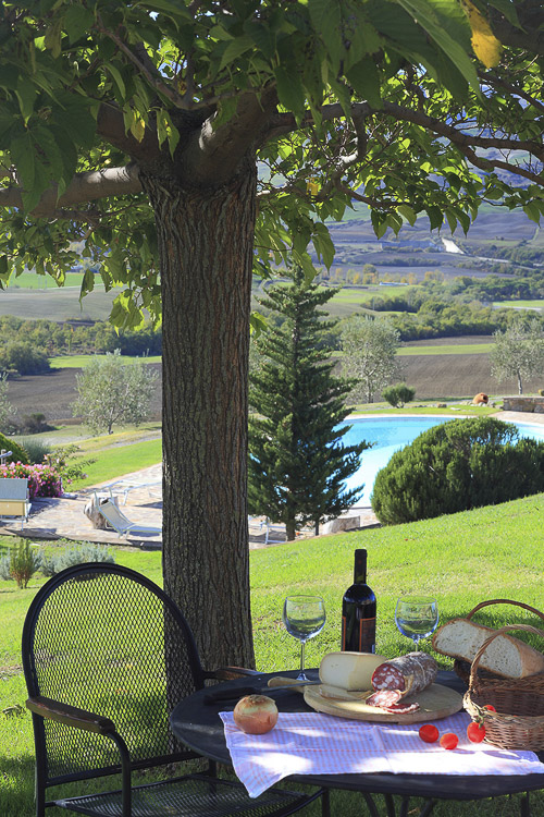 Ferienwohnung Tiglio Toskana Agriturismo Caccia Amici mit Pool und Aussicht