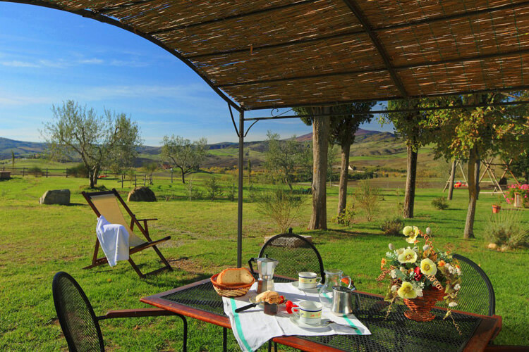 Ferienwohnung Leccio Agriturismo Caccia Amici Nuovo mit Pool mit Toskana-Blick