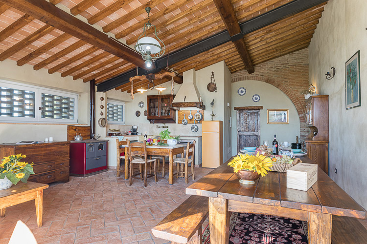 Ferienwohnung Ciliegia Agriturismo Podere Senesi bei Siena mit Pool