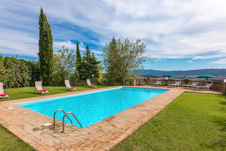 Ferienwohnung Mandarina im Toskana Weingut Limonaia mit Pool bei Siena