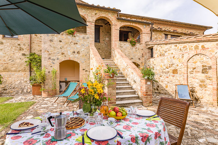 Ferienwohnung Mandarina im Toskana Weingut Limonaia mit Pool bei Siena