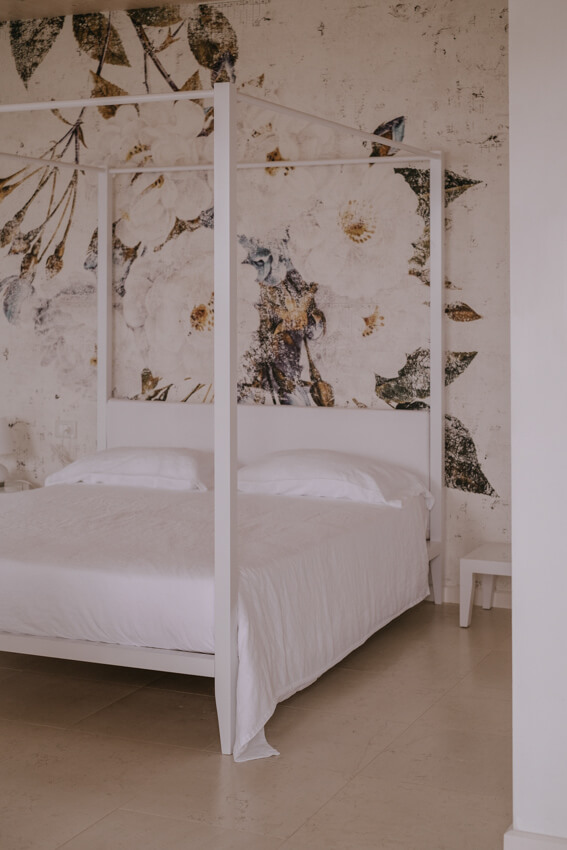 Hotel Casa Felice am Gardasee mit Pool Doppelzimmer La Bianca Bett