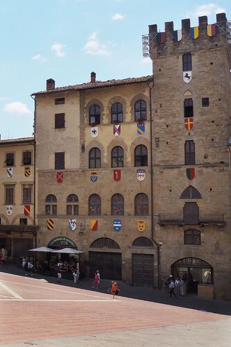 Arezzo mittelalterliche Stadt im Osten der Toskana